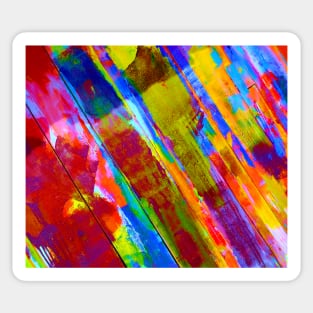 Vibrant sunny colourful abstract Sticker